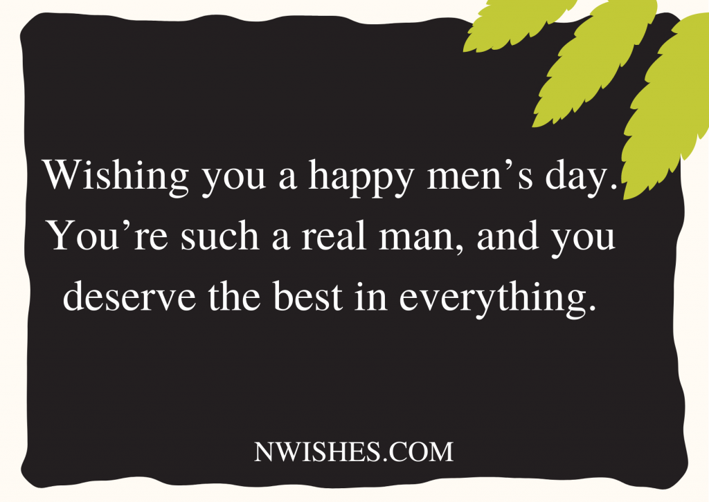 Emotional Mens Day Wishes