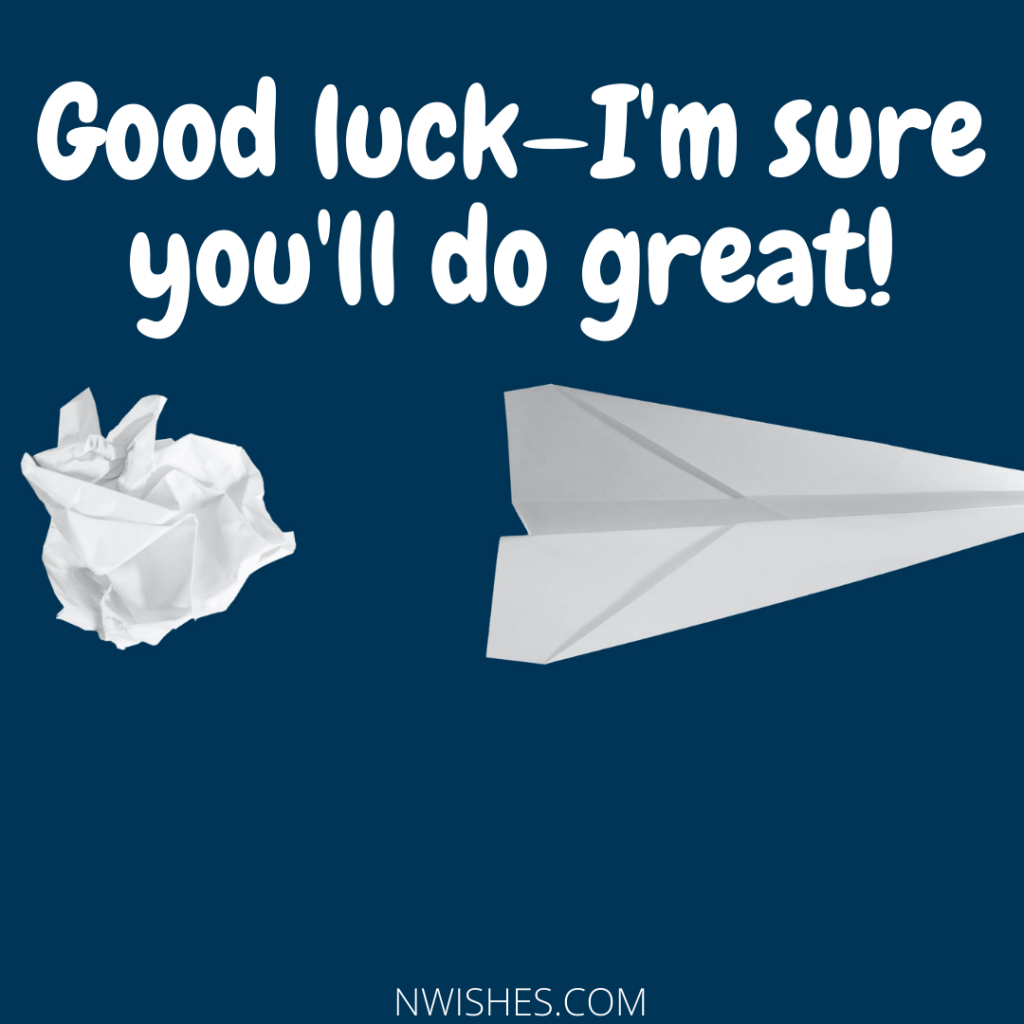 Short Good Luck Wishes For Greeting Cards
