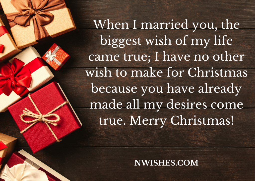 Emotional Wishes on Christmas for Husband