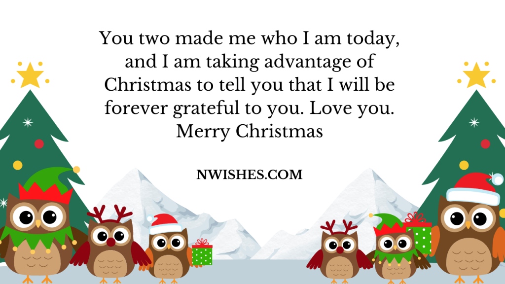 Joyful Merry Christmas Wishes for Dear Parents