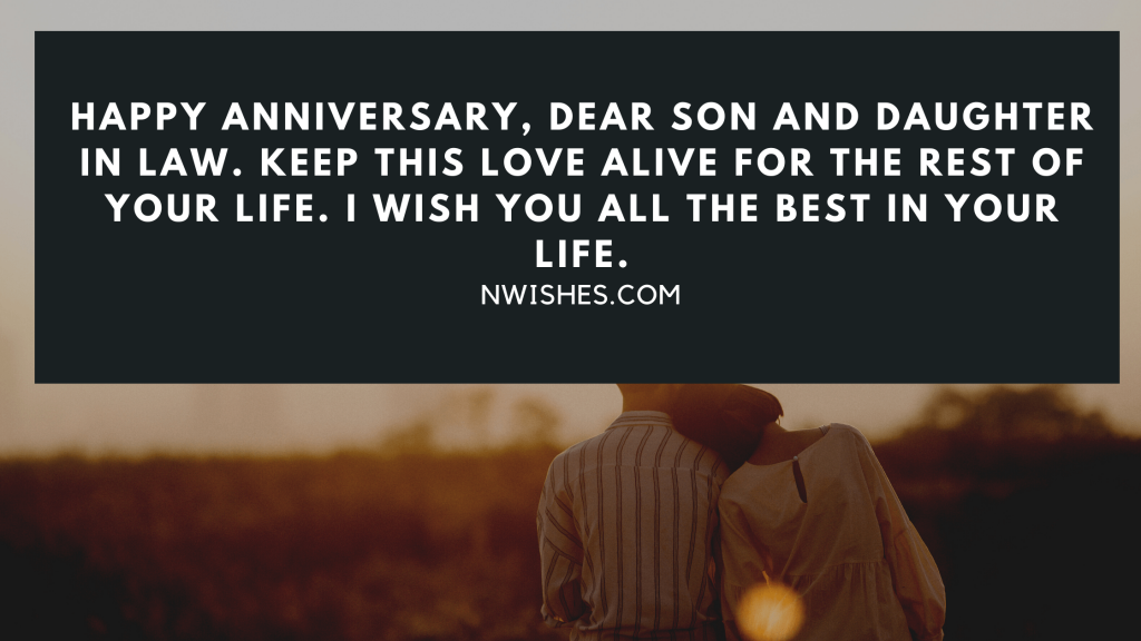 Religious Anniversary Wishes for Son and Daughter in Law