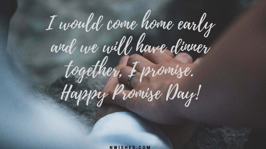 Short Promise Day wishes