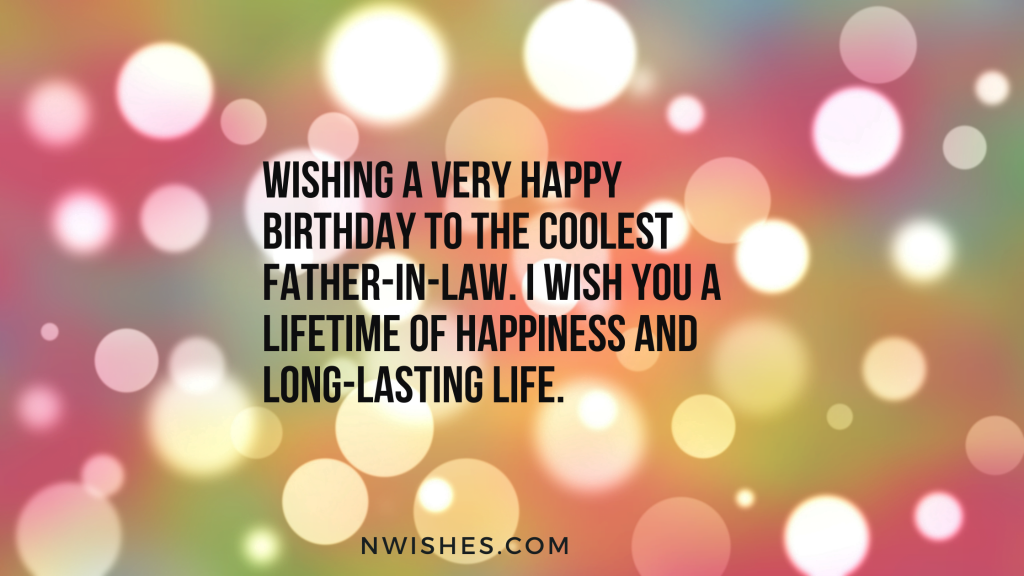 Happy Birthday Wishes For Father In Law in English 1