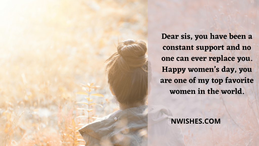 Womens Day Messages for Sister