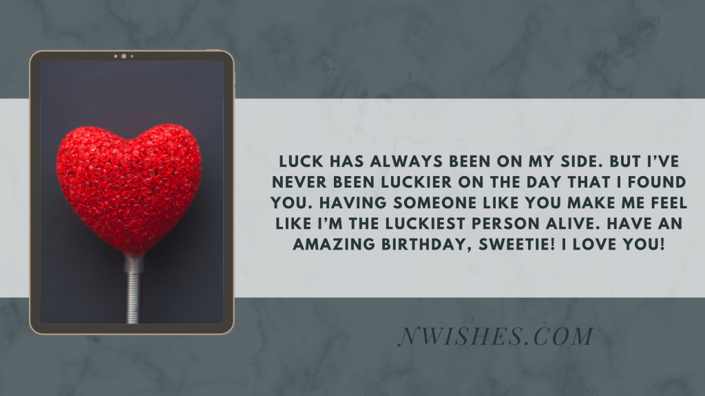 Romantic Birthday Love Messages for Lover