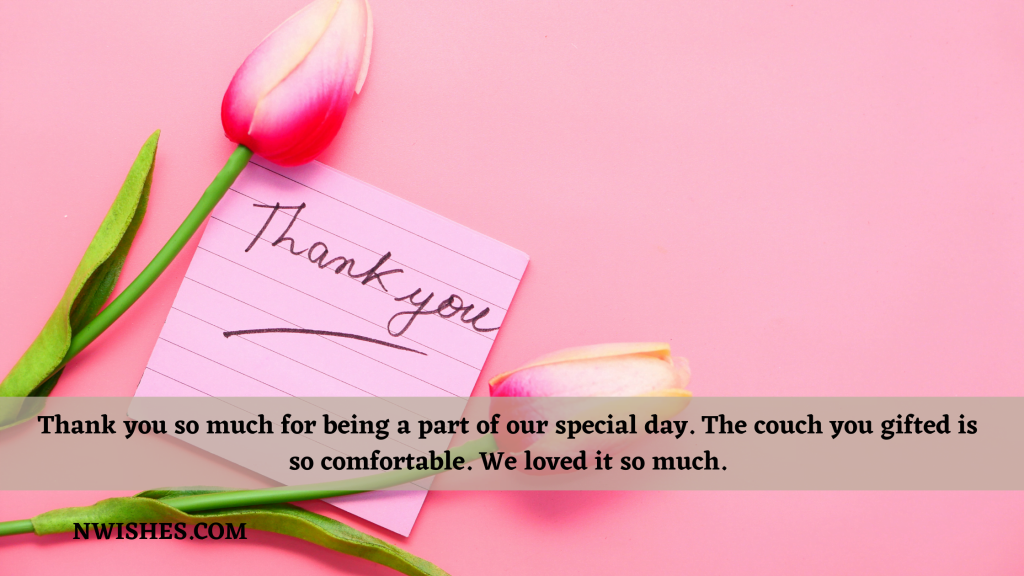Thank You Messages To Colleague for Wedding Gift