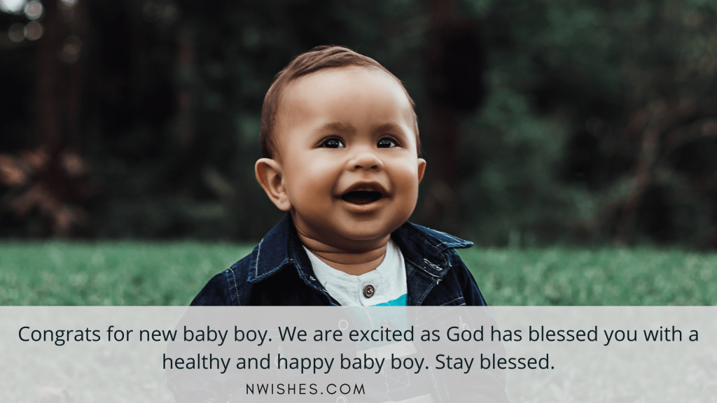 Religious Congratulations Messages for Baby Boy