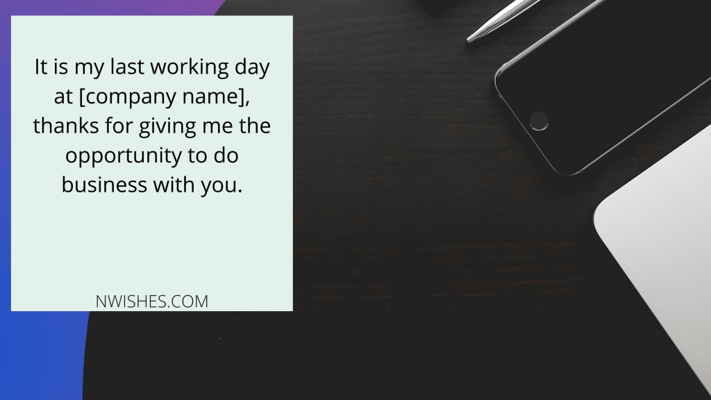 Short Goodbye Messages to Clients When Leaving a Company