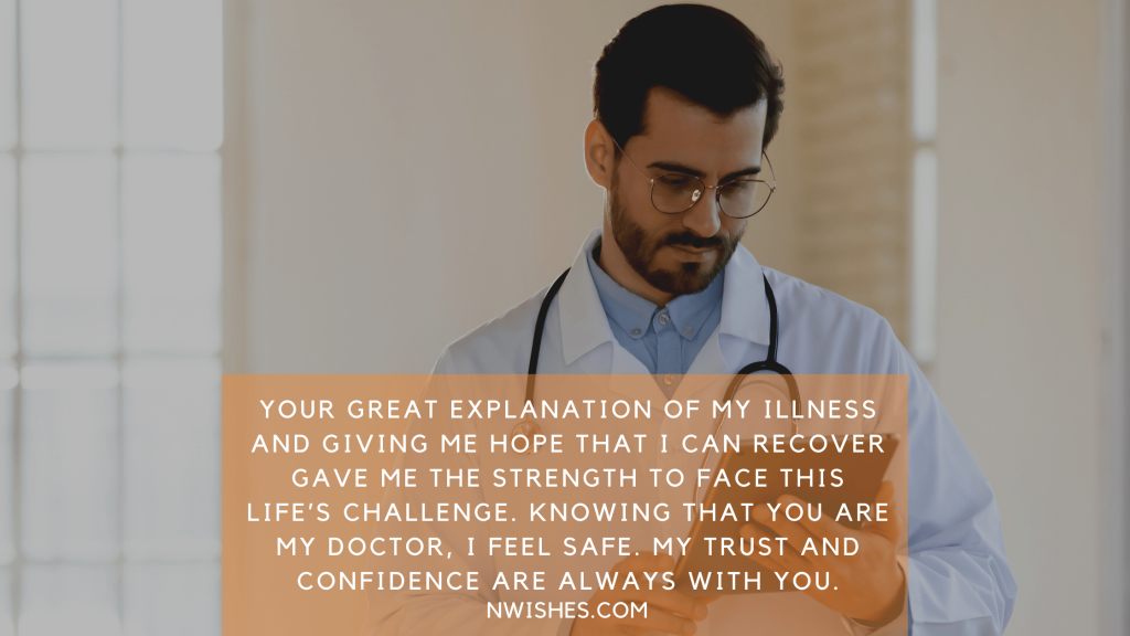 Thank You Note To Doctor